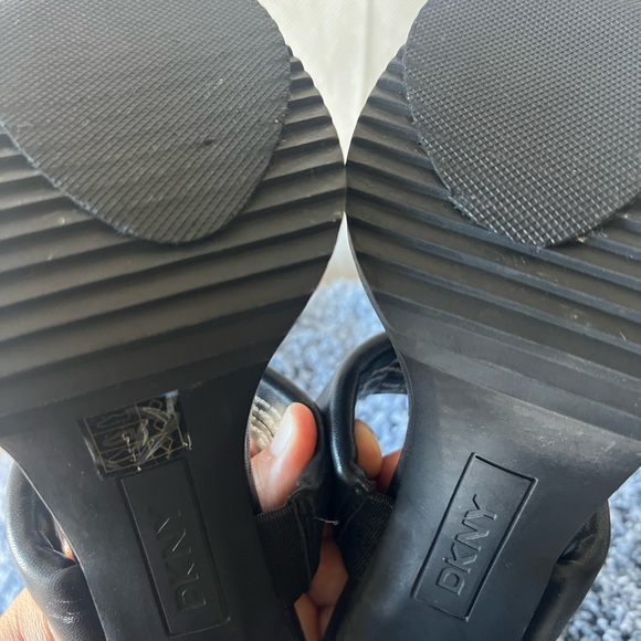 DKNY Black Platform Heels